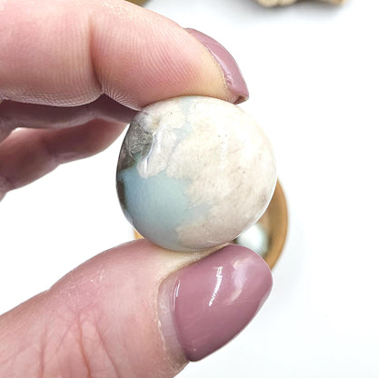 Green Flower Agate (Sakura)Tumble Stones – Growth, Balance & Heart Healing Crystal, 2-3cm