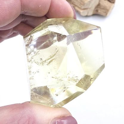 Citrine Freeform with Rainbows – Abundance, Confidence & Positive Energy Crystal, 120g