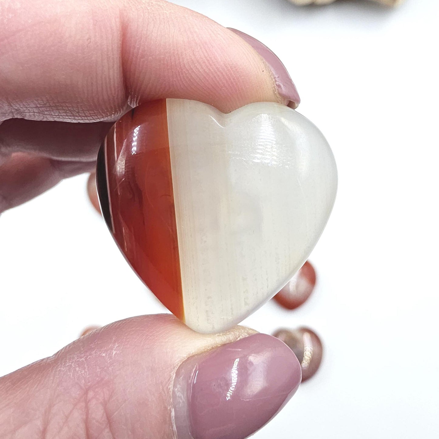 Drusy Carnelian Crystal Hearts – Confidence, Passion & Positive Energy Crystal, 3-4cm