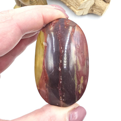 Mookaite Jasper Palm Stone – Strength, Grounding & Emotional Balance Crystal, 100g