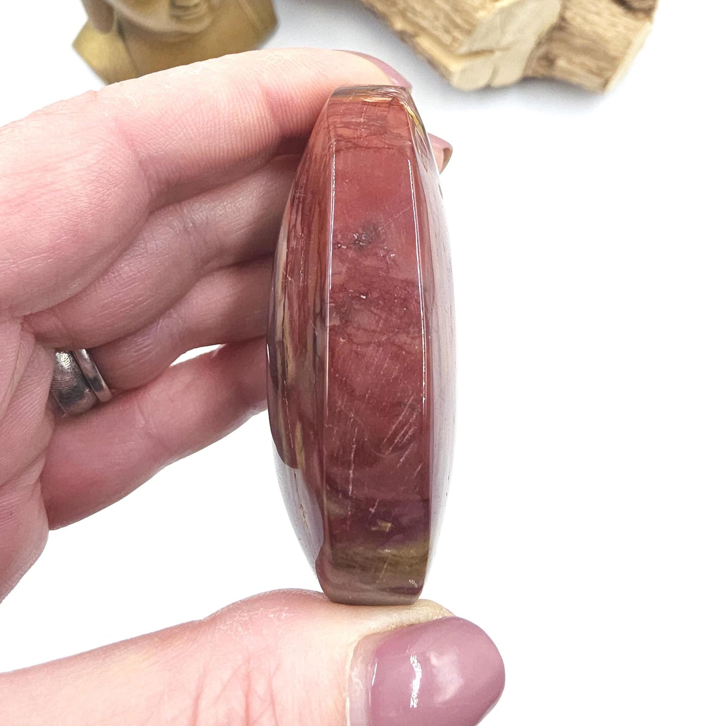 Mookaite Jasper Palm Stone – Strength, Grounding & Emotional Balance Crystal, 100g