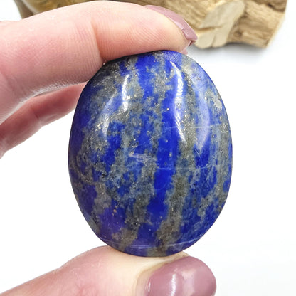Lapis Lazuli Palm Stone – Wisdom, Intuition & Spiritual Awareness Crystal, 65g