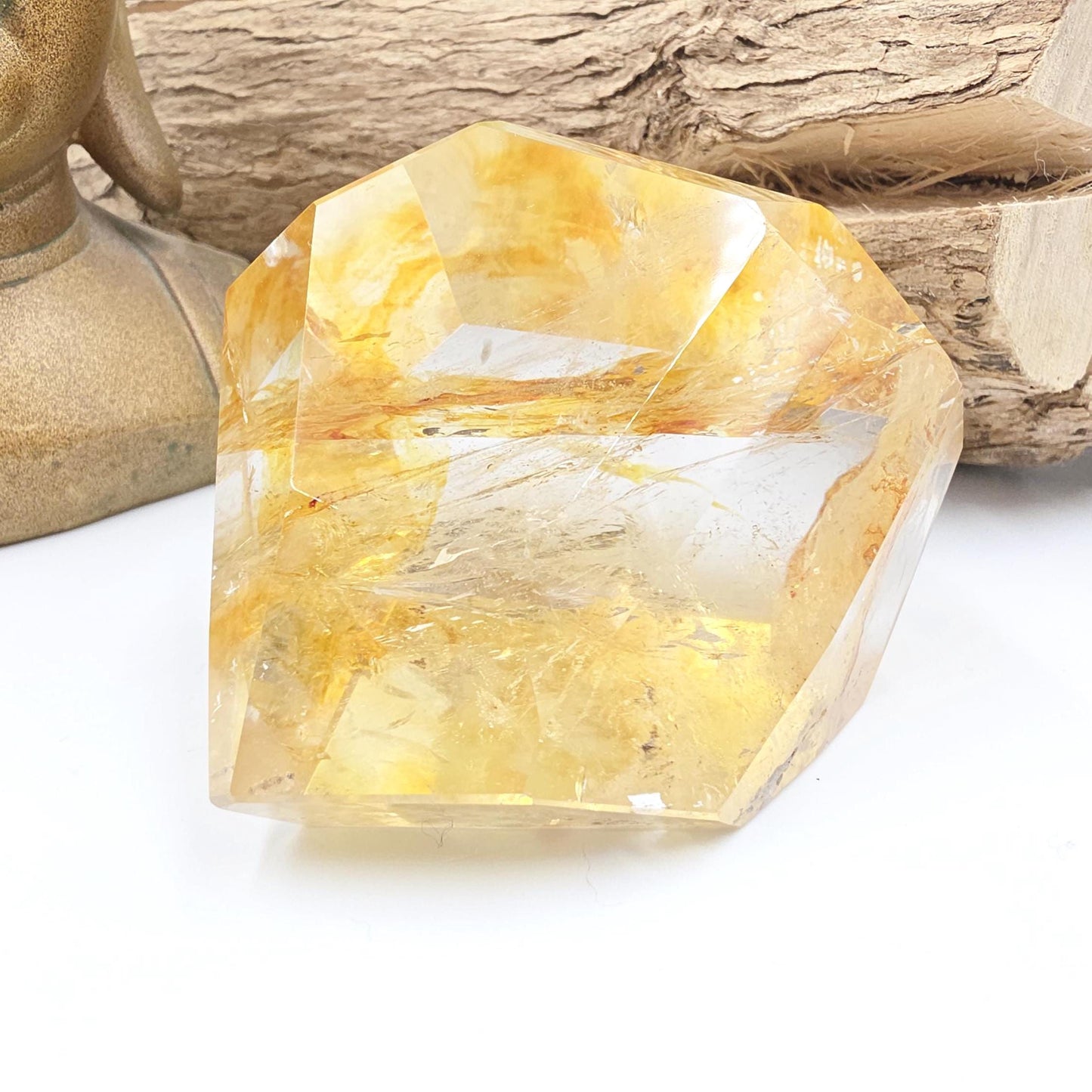 Madagascan Golden Healer Freeform – Deep Healing, Energy Amplification & Spiritual Balance Crystal, 295g