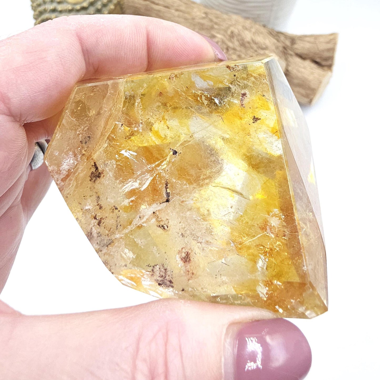 Madagascan Golden Healer Freeform – Deep Healing, Energy Amplification & Spiritual Balance Crystal, 295g