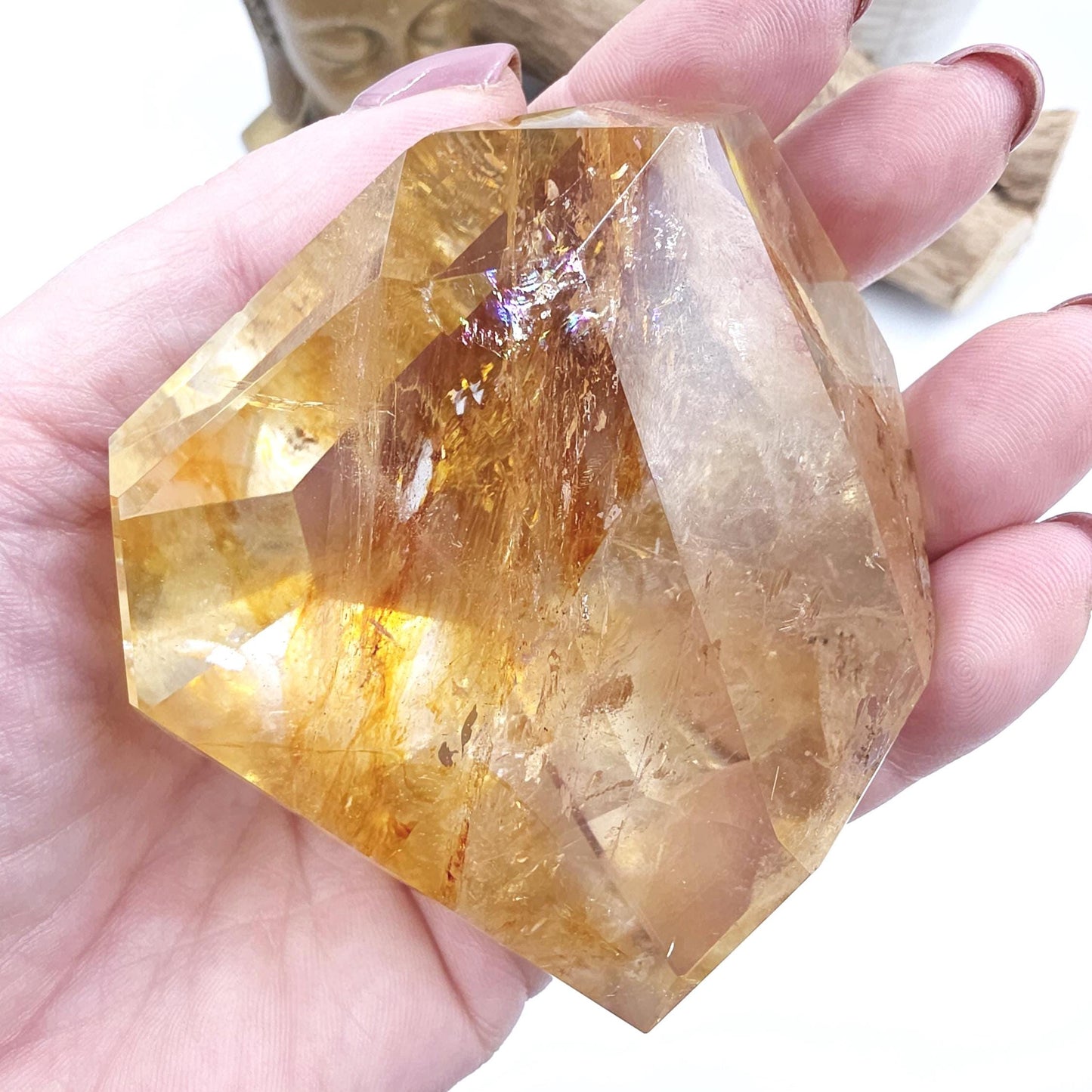 Madagascan Golden Healer Freeform – Deep Healing, Energy Amplification & Spiritual Balance Crystal, 295g