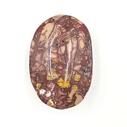 Mookaite Jasper Palm Stone – Strength, Grounding & Emotional Balance Crystal, 80g