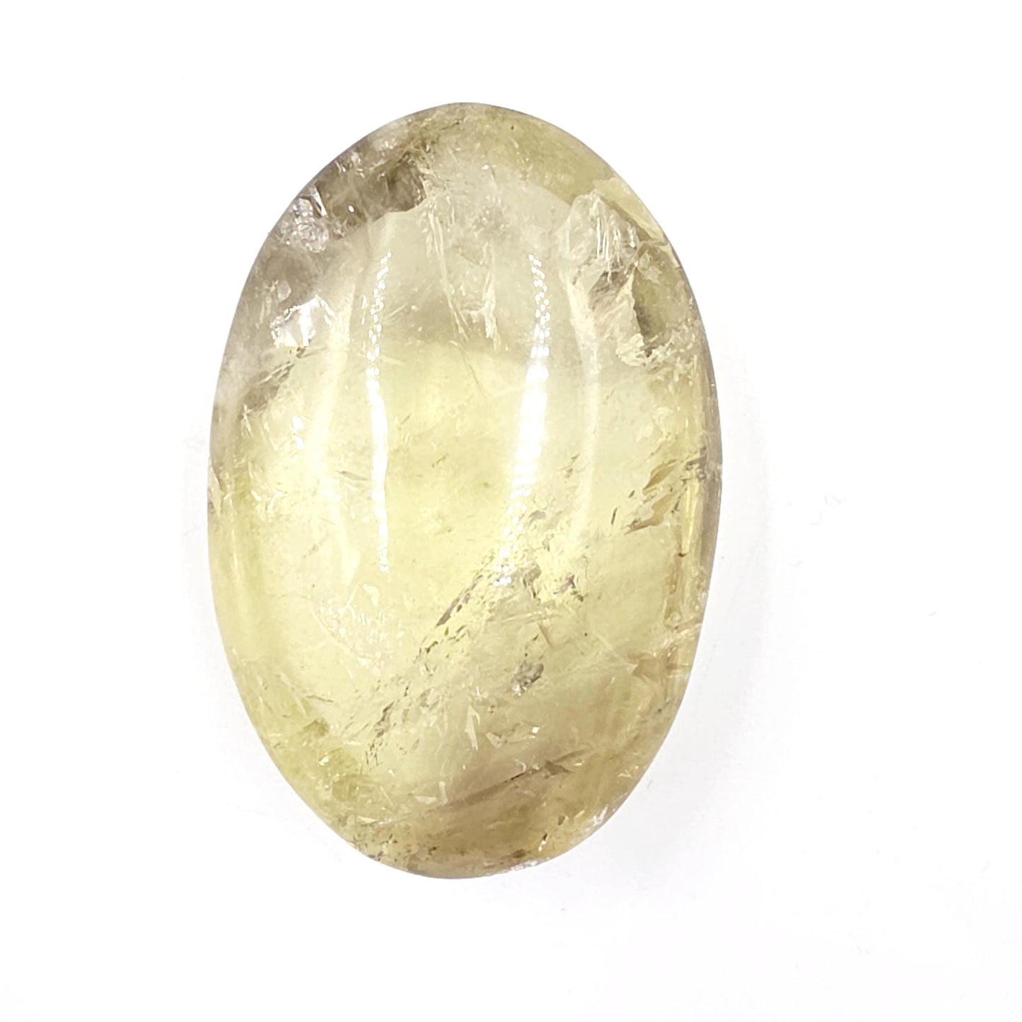 Large Citrine Palm Stone with Rainbows – Abundance, Confidence & Solar Plexus Energy Crystal, 145g