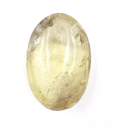 Large Citrine Palm Stone with Rainbows – Abundance, Confidence & Solar Plexus Energy Crystal, 145g