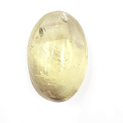 Large Citrine Palm Stone with Rainbows – Abundance, Confidence & Solar Plexus Energy Crystal, 145g