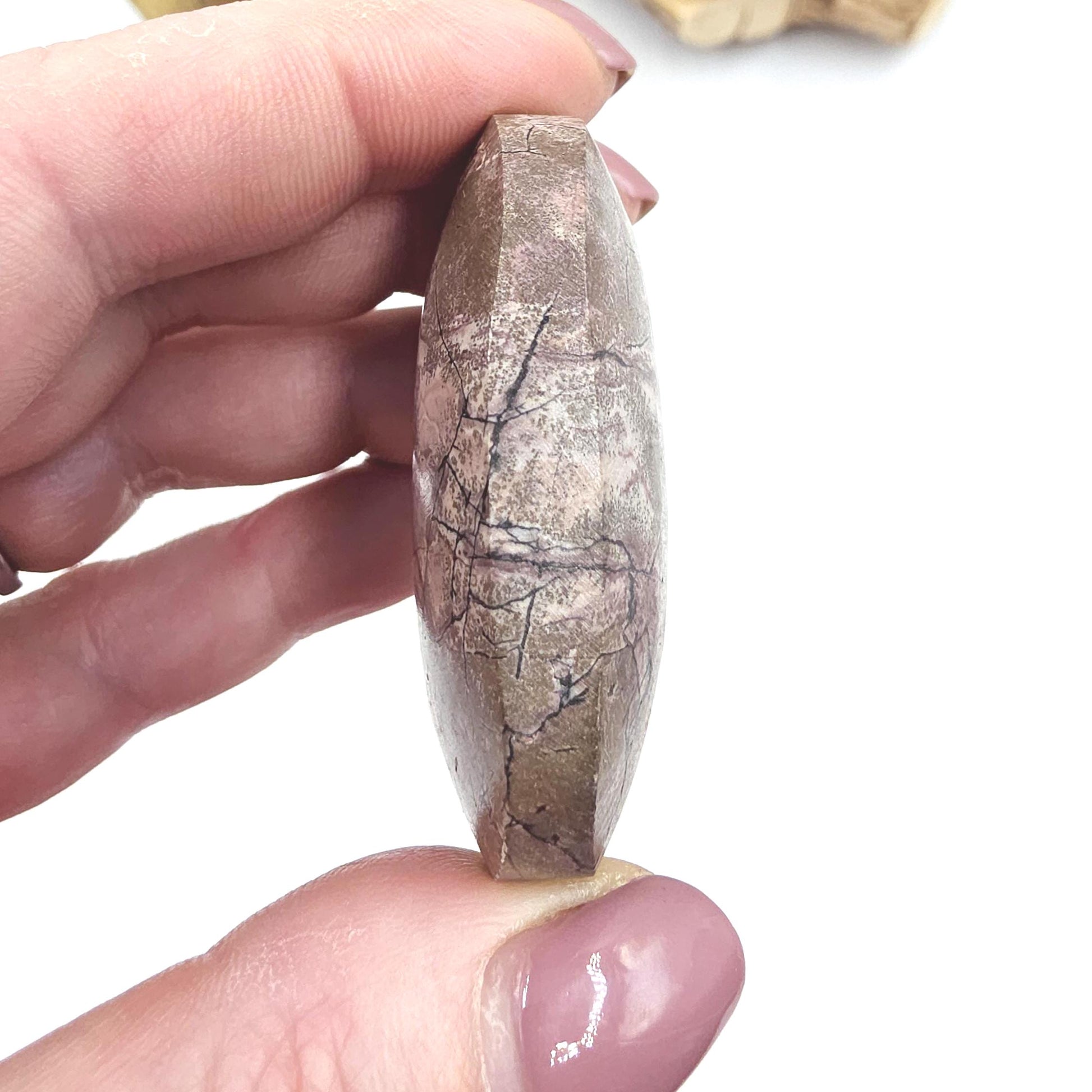 Picture Jasper Palm Stone – Grounding, Stability & Earth Connection Crystal, 55g
