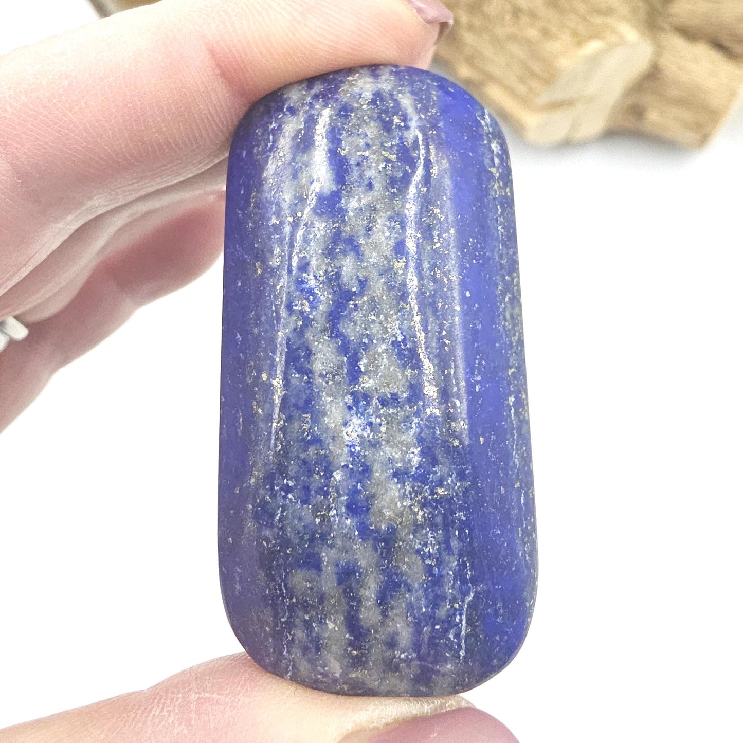Lapis Lazuli Palm Stone – Wisdom, Intuition & Spiritual Awareness Crystal, 75g