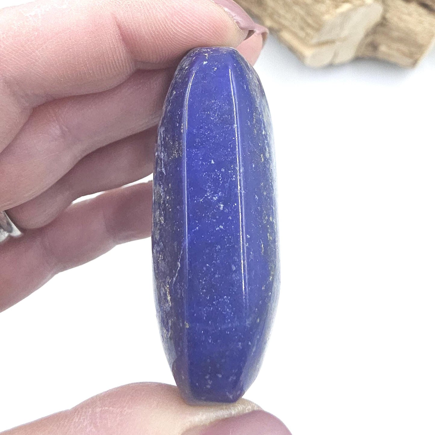 Lapis Lazuli Palm Stone – Wisdom, Intuition & Spiritual Awareness Crystal, 75g