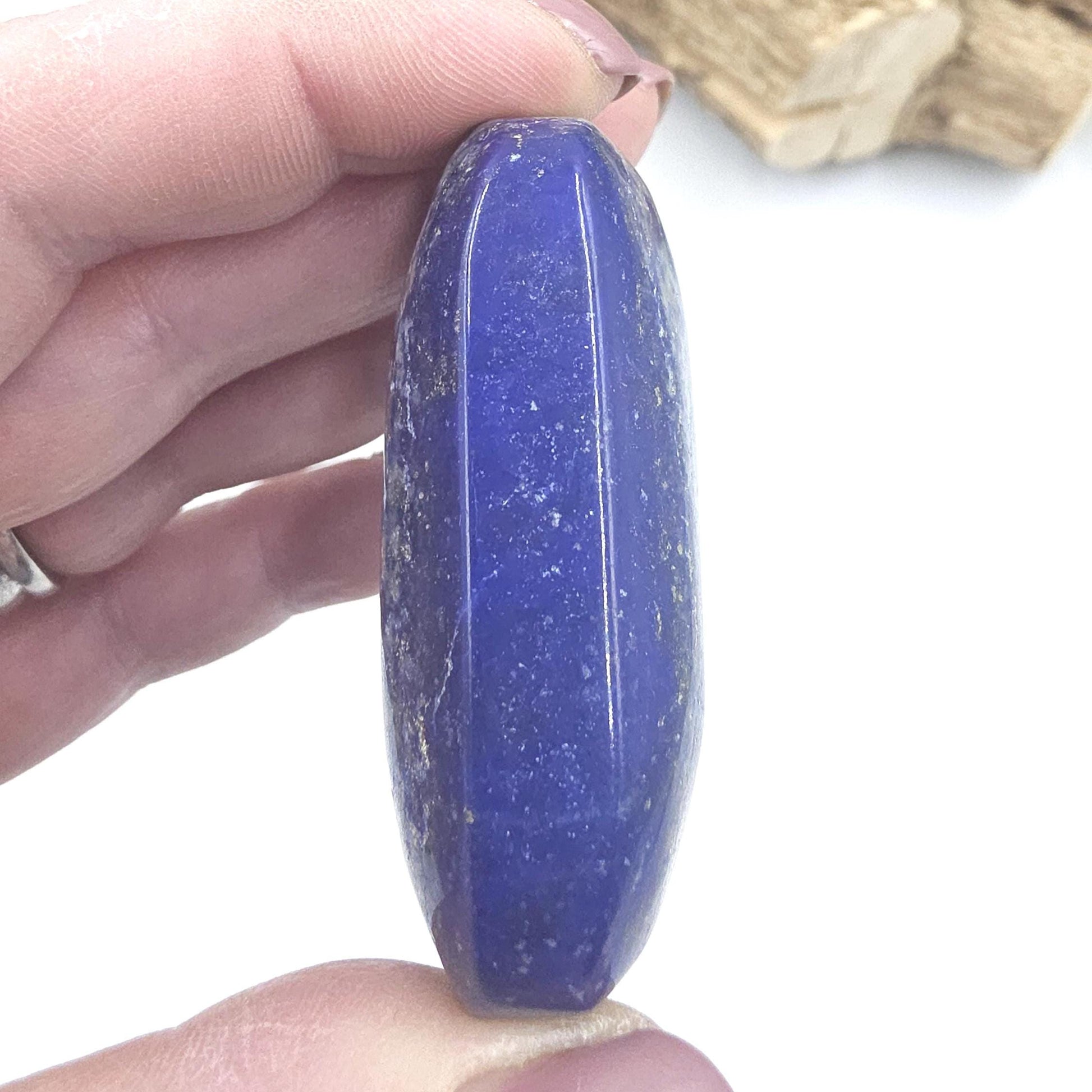 Lapis Lazuli Palm Stone – Wisdom, Intuition & Spiritual Awareness Crystal, 75g