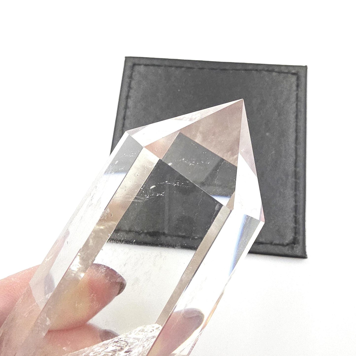 Large High Grade Clear Quartz Tower with Blue Needle Inclusions – Clarity & Spiritual Awareness Crystal, 465g