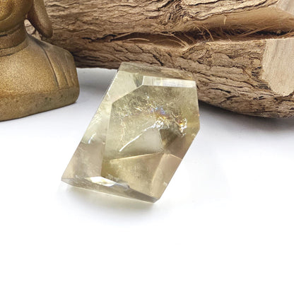 Citrine Freeform with Large Rainbow – Abundance, Confidence & Positive Energy Crystal, 160g