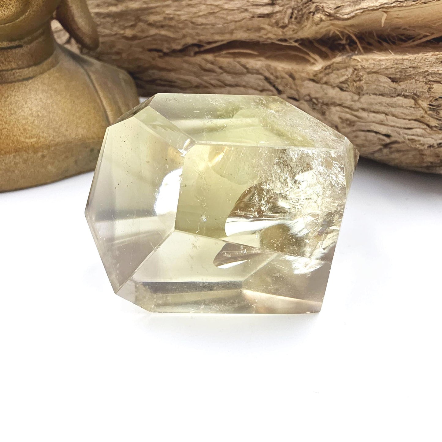 Citrine Freeform with Large Rainbow – Abundance, Confidence & Positive Energy Crystal, 160g