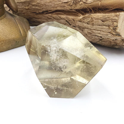 Citrine Freeform with Large Rainbow – Abundance, Confidence & Positive Energy Crystal, 160g