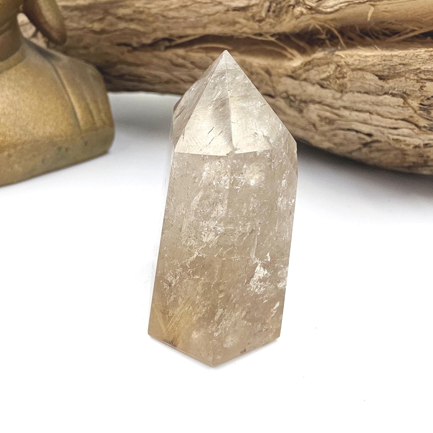 Golden Rutile Tower – Clarity, Manifestation & Energy Amplification Crystal, 75g
