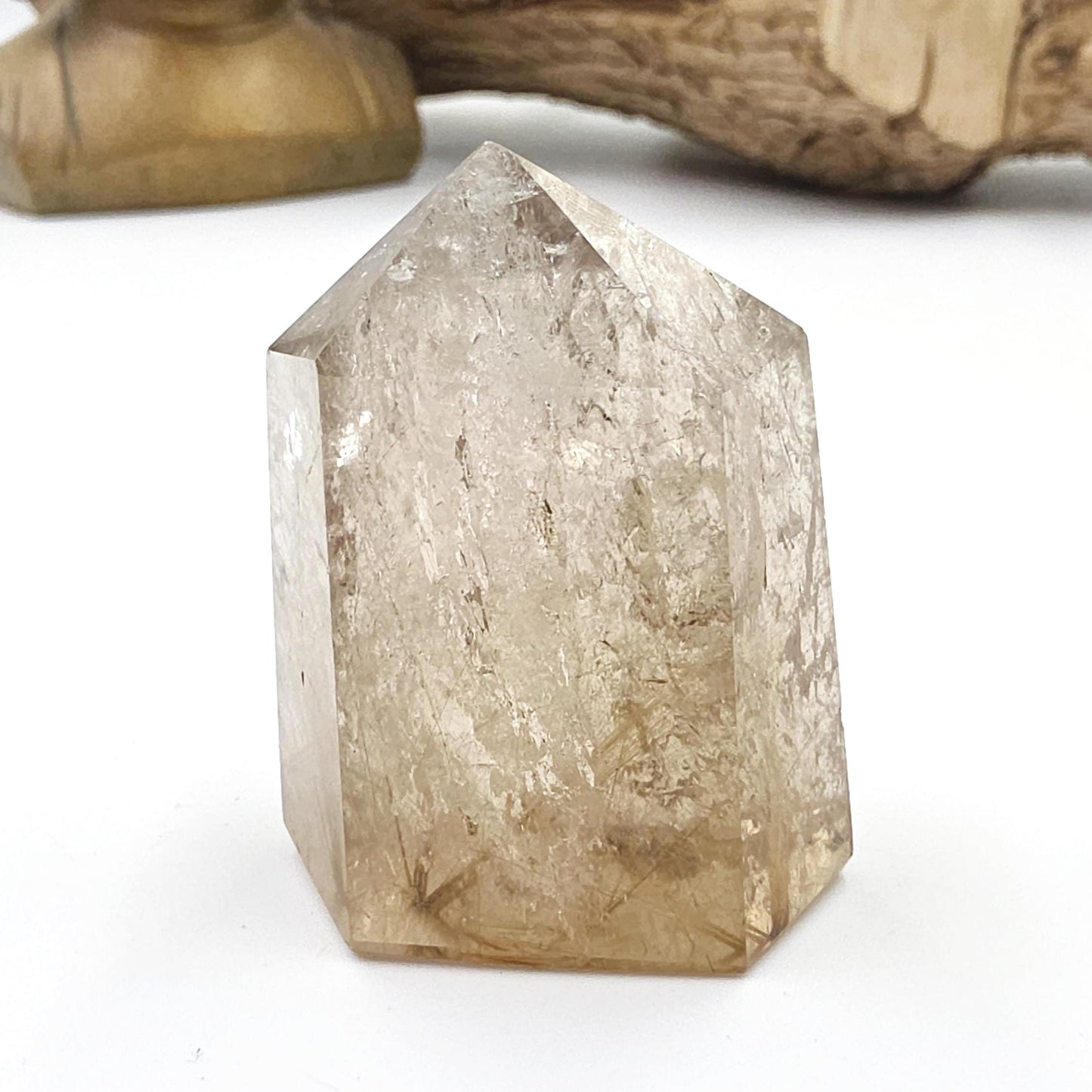 Golden Rutile Tower – Clarity, Manifestation & Energy Amplification Crystal, 75g