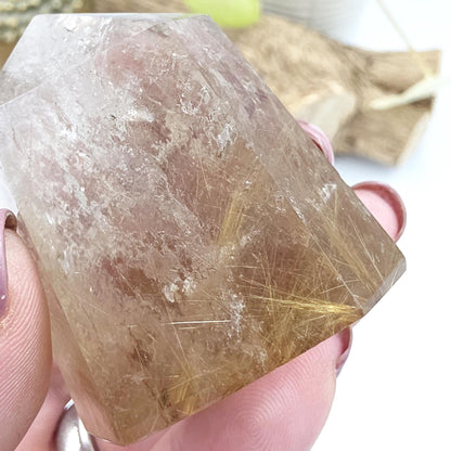 Golden Rutile Tower – Clarity, Manifestation & Energy Amplification Crystal, 75g