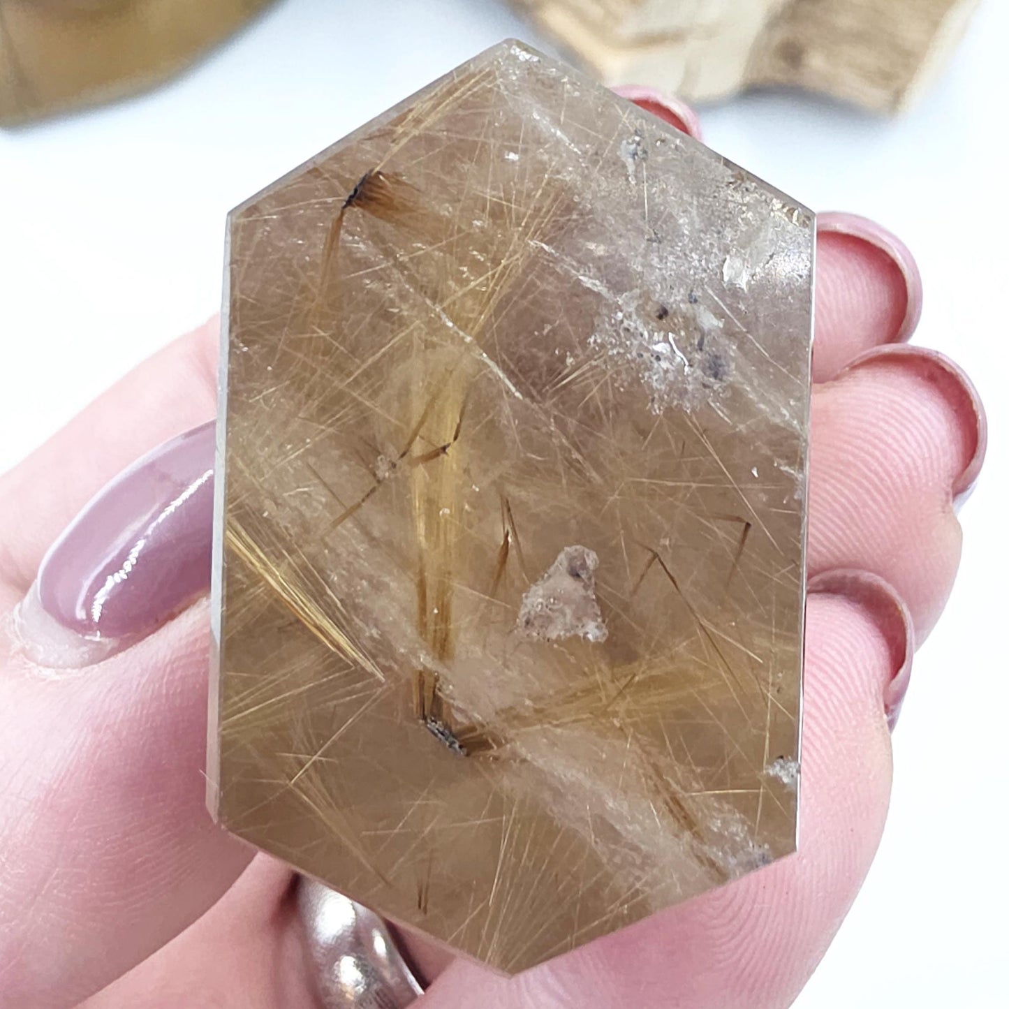 Golden Rutile Tower – Clarity, Manifestation & Energy Amplification Crystal, 75g
