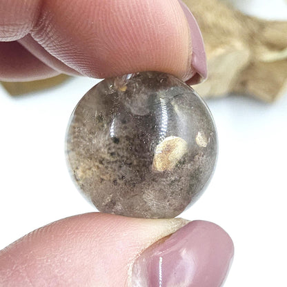 High Grade Garden Quartz (Lodolite) Mini Sphere with internal structure – Transformation & Spiritual Growth Crystal - 21mm