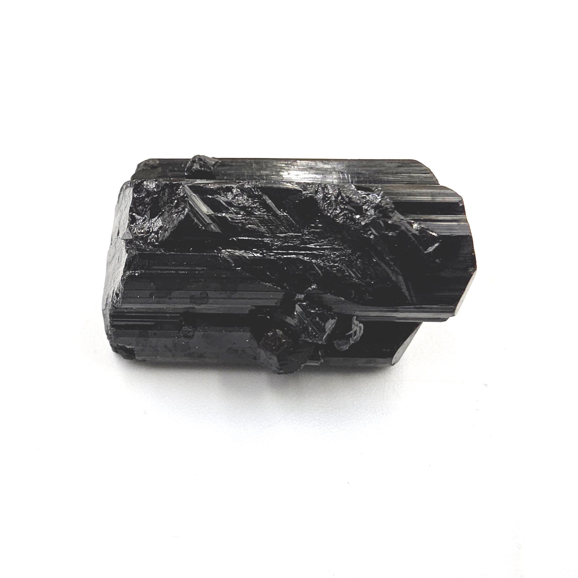 Mini Black Tourmaline Piece – High Grade Raw Crystal for Jewellery Making, Protection & Grounding, 17g