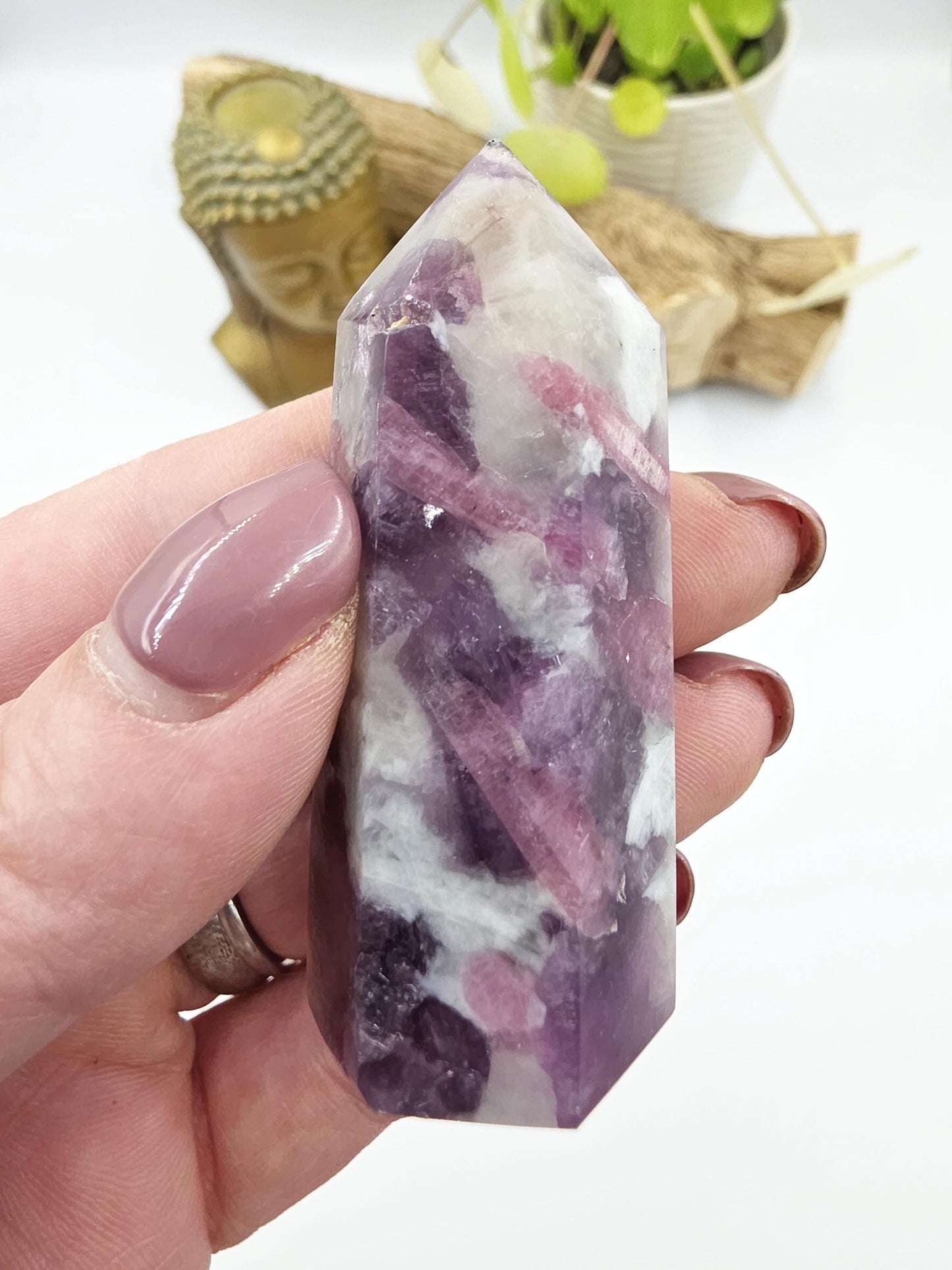 Pink Tourmaline Point – Love, Emotional Healing & Heart Chakra Crystal, 6cm