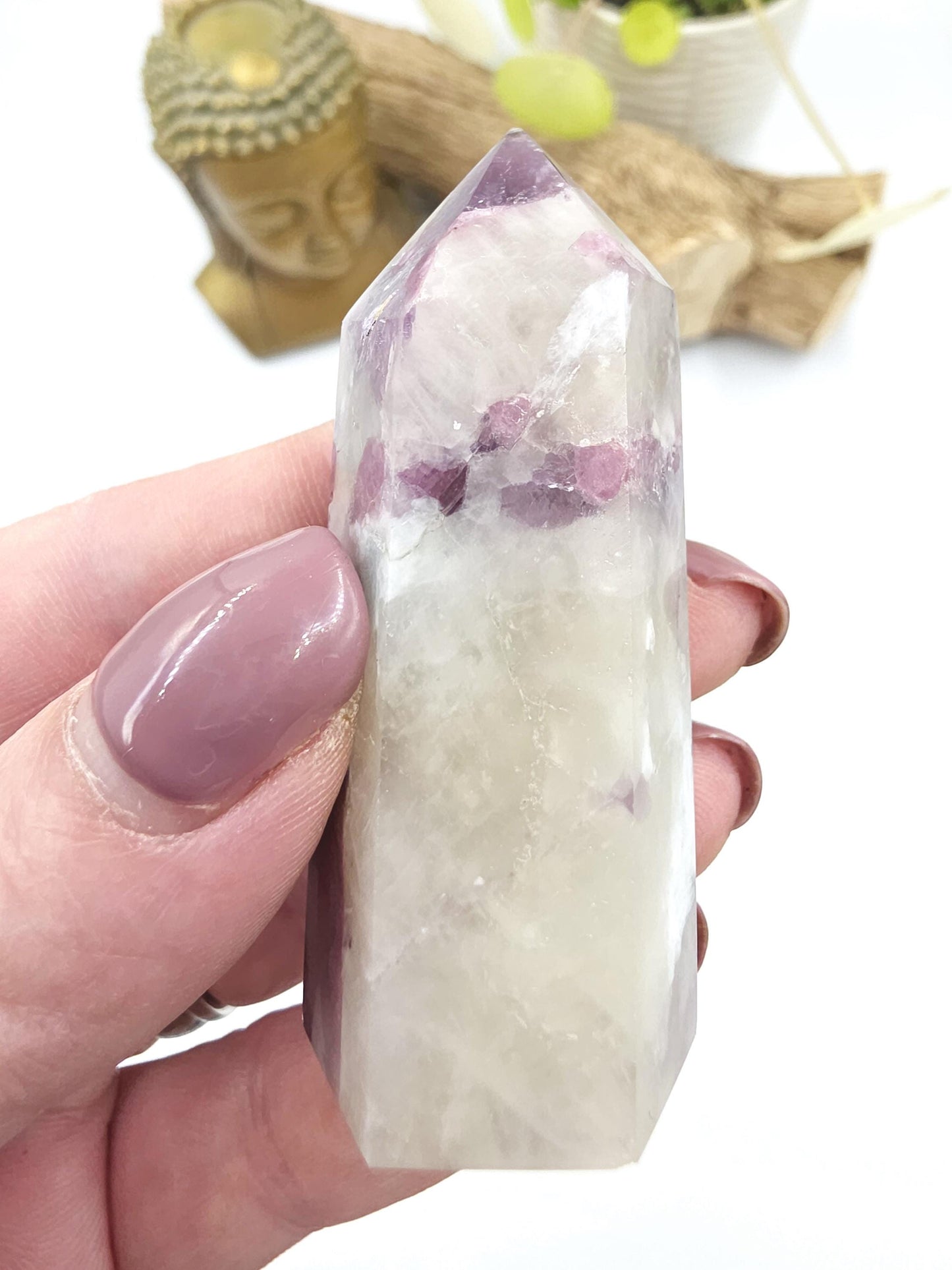 Pink Tourmaline Point – Love, Emotional Healing & Heart Chakra Crystal, 6cm