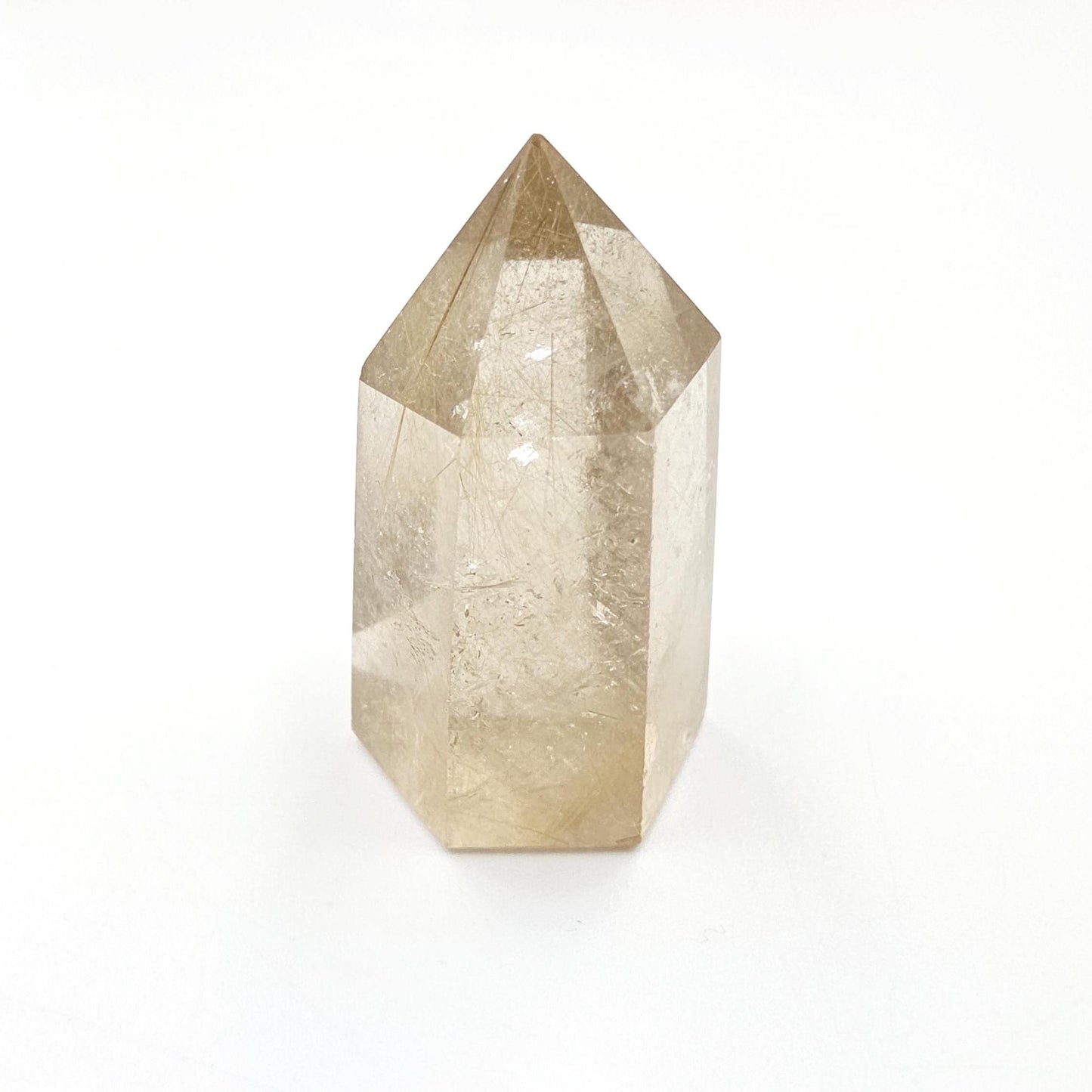 High Grade Mini Golden Rutile Quartz Point – Manifestation, Clarity & Energy Amplification Crystal, 4.1cm