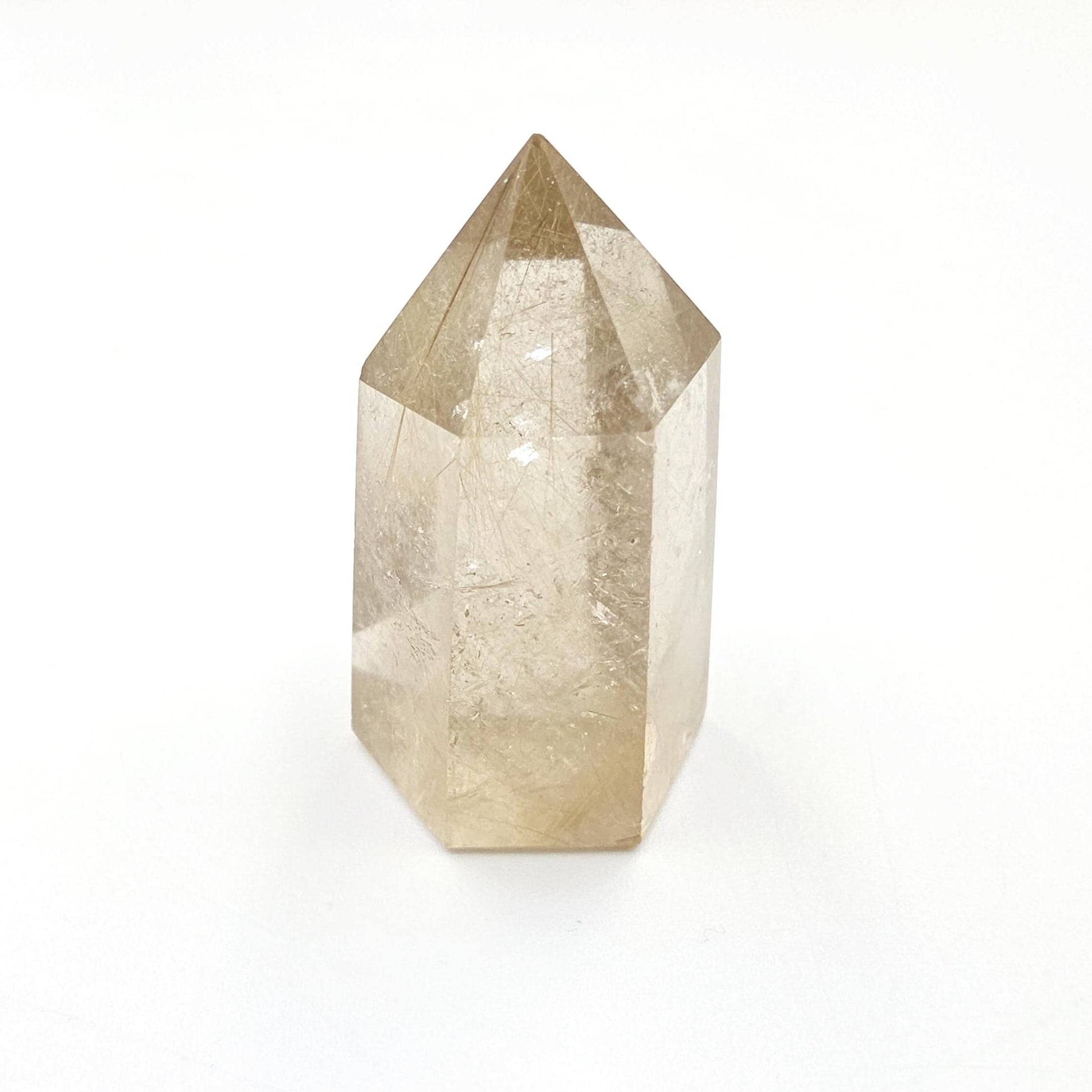 High Grade Mini Golden Rutile Quartz Point – Manifestation, Clarity & Energy Amplification Crystal, 4.1cm