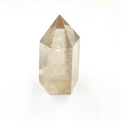 High Grade Mini Golden Rutile Quartz Point – Manifestation, Clarity & Energy Amplification Crystal, 4.1cm