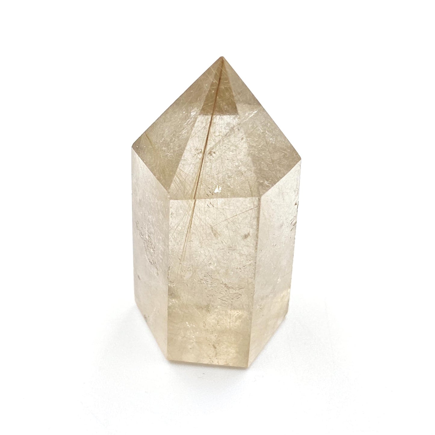 High Grade Mini Golden Rutile Quartz Point – Manifestation, Clarity & Energy Amplification Crystal, 4.1cm