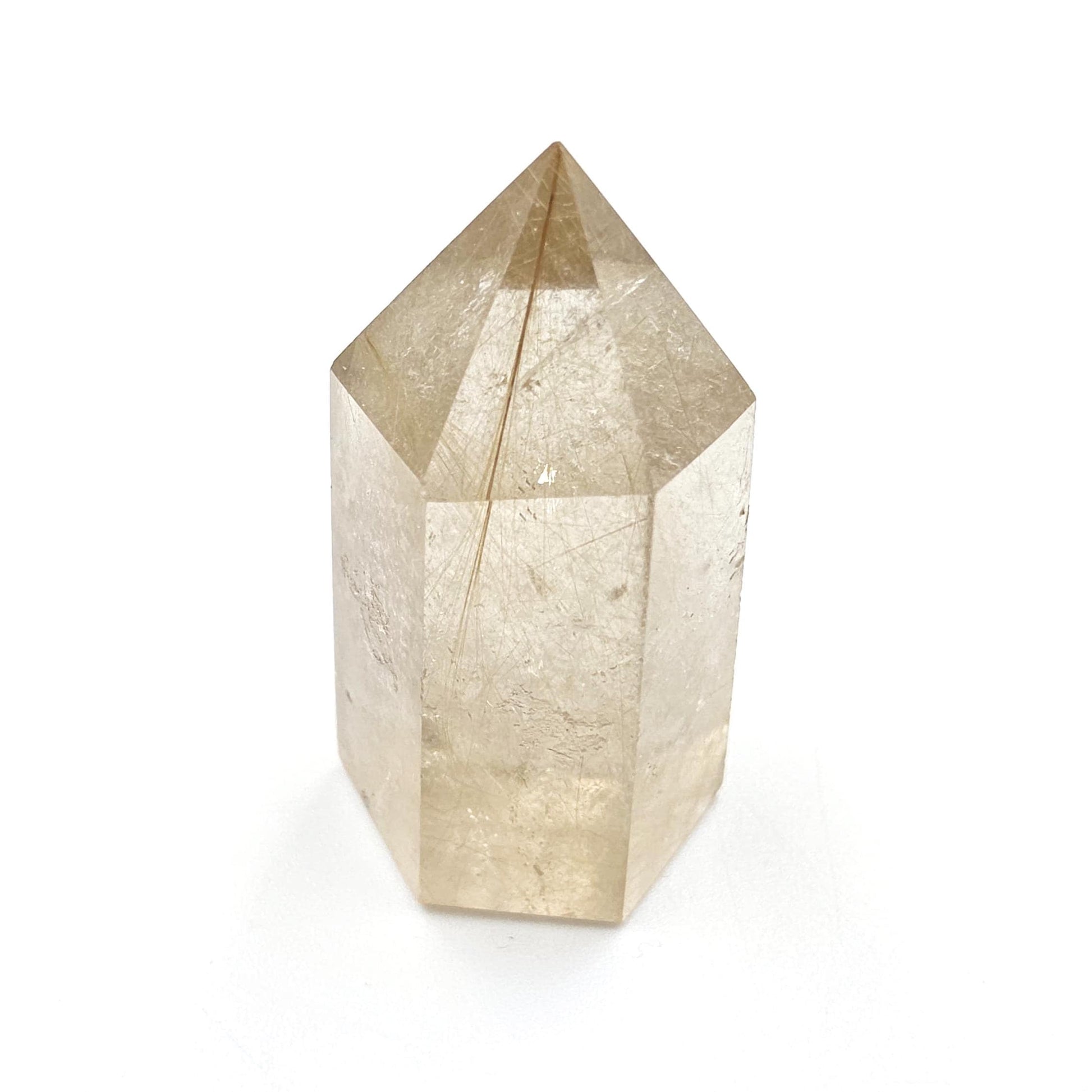High Grade Mini Golden Rutile Quartz Point – Manifestation, Clarity & Energy Amplification Crystal, 4.1cm