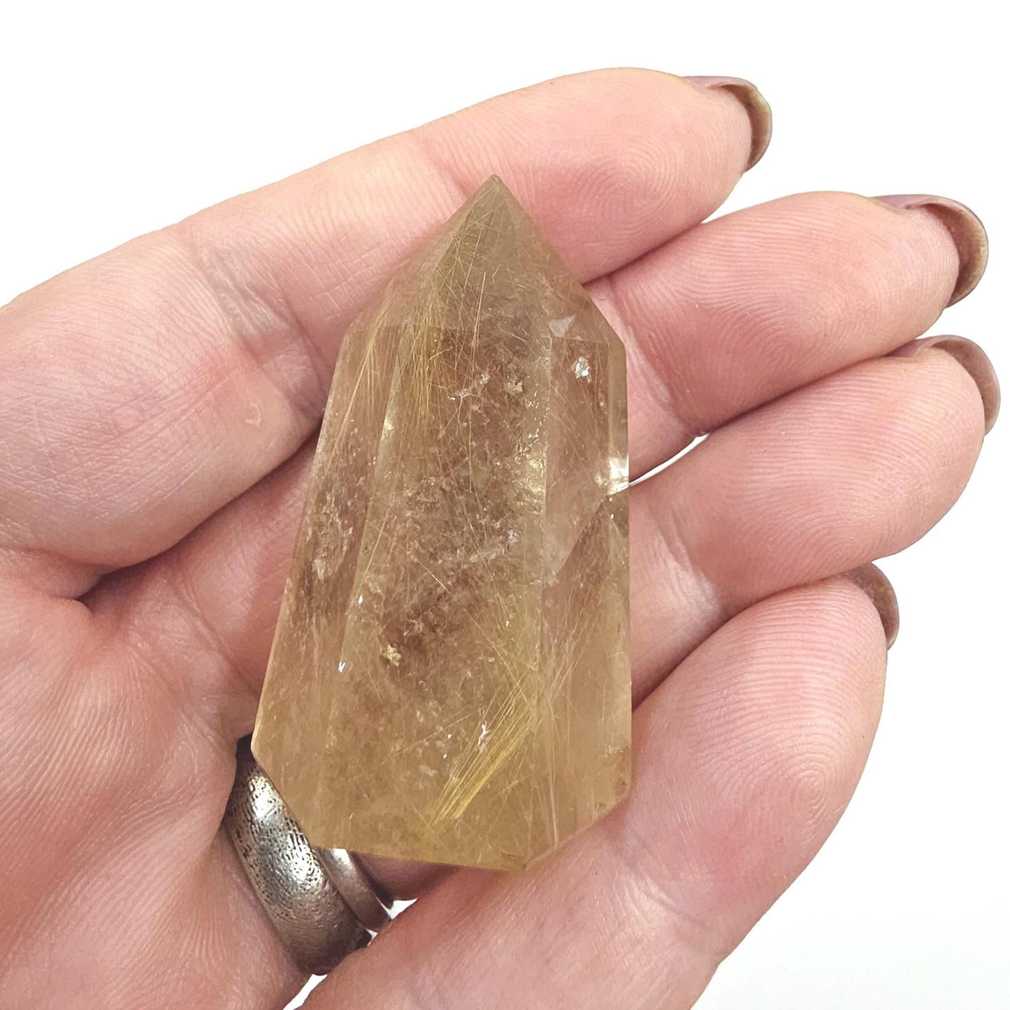 High Grade Mini Golden Rutile Quartz Point – Manifestation, Clarity & Energy Amplification Crystal, 4.1cm