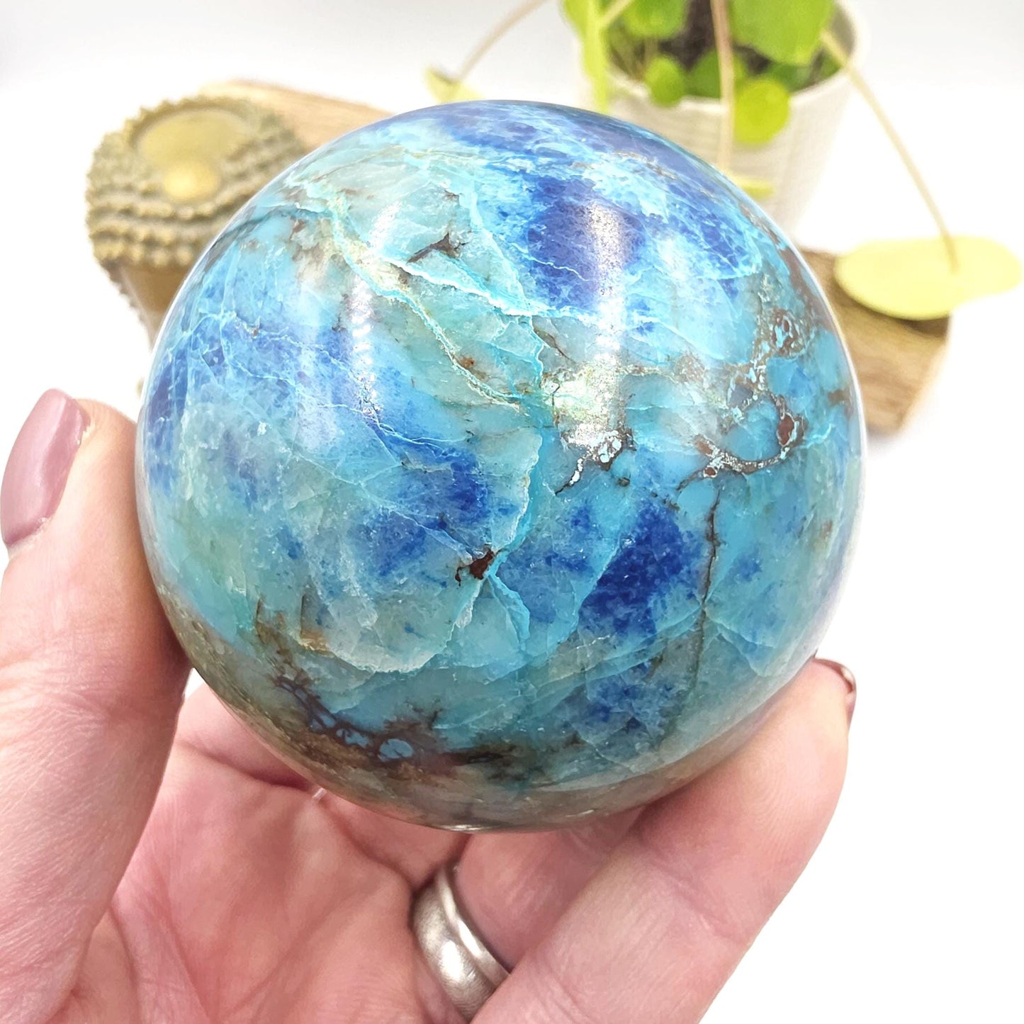 Quantum Quattro Sphere – Emotional Healing, Heart Chakra Balance & Spiritual Growth Crystal, 71mm