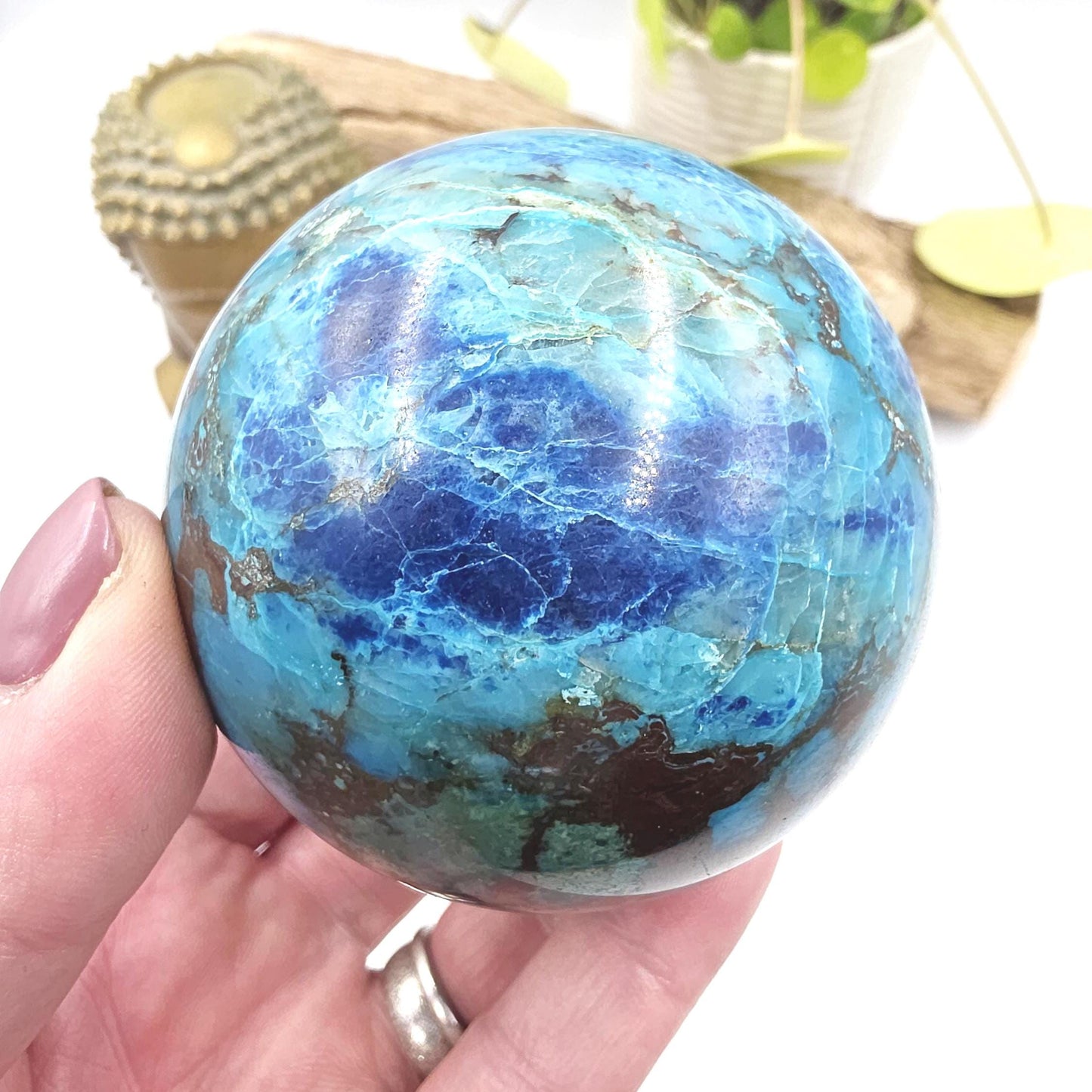 Quantum Quattro Sphere – Emotional Healing, Heart Chakra Balance & Spiritual Growth Crystal, 71mm