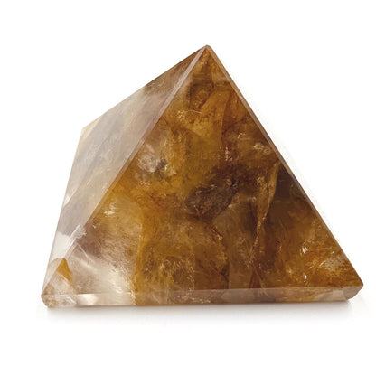 Golden Healer Pyramid – Healing, Balance & High Vibrational Quartz Crystal, 165g