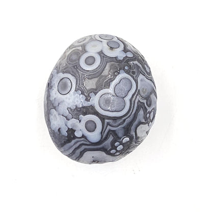 Wind Cut Agate Palm Stone – Grounding, Balance & Stabilising Crystal, 85g