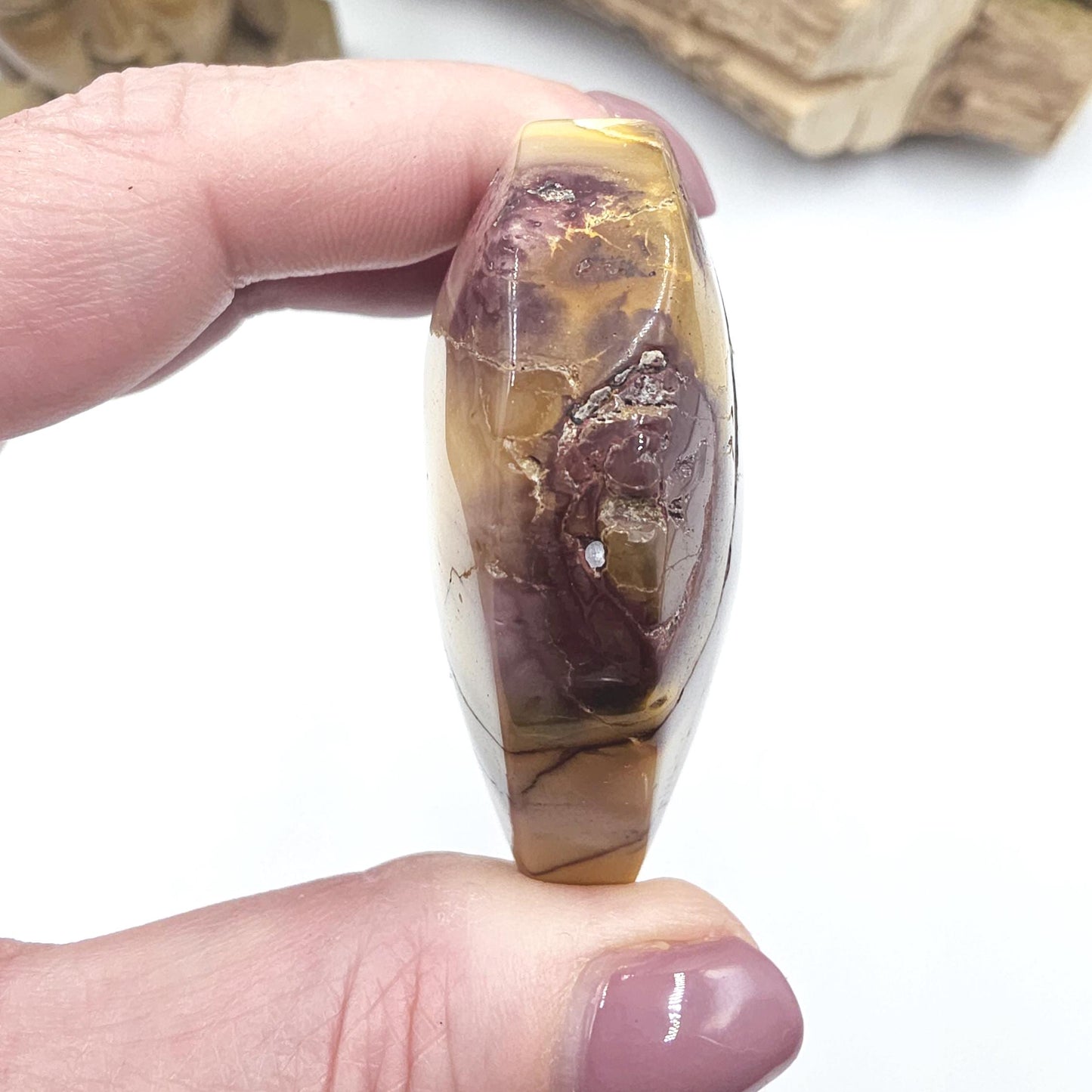 Large Mookaite Crystal Heart – Strength, Grounding & Nurturing Energy Stone, 115g