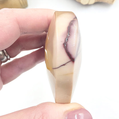 Large Mookaite Crystal Heart – Strength, Grounding & Nurturing Energy Stone, 115g