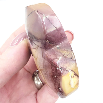 Large Mookaite Crystal Heart – Strength, Grounding & Nurturing Energy Stone, 115g