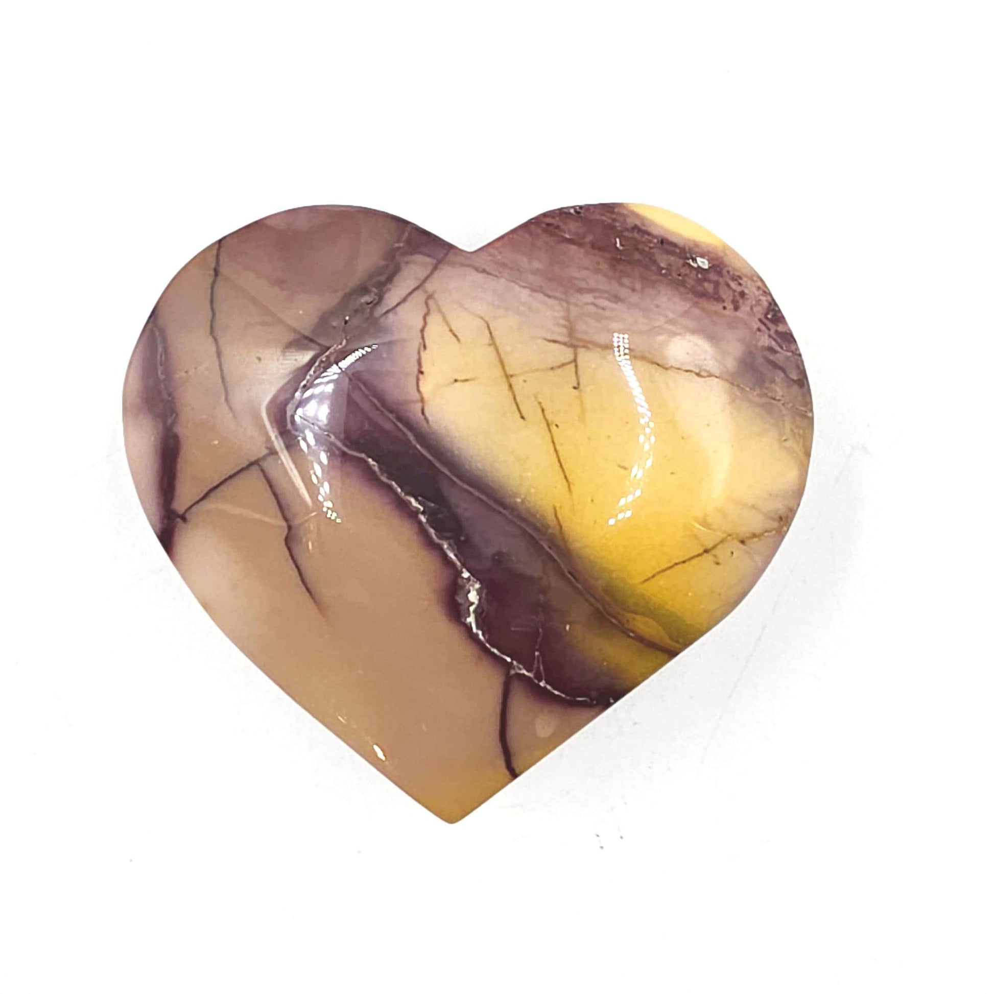 Large Mookaite Crystal Heart – Strength, Grounding & Nurturing Energy Stone, 115g