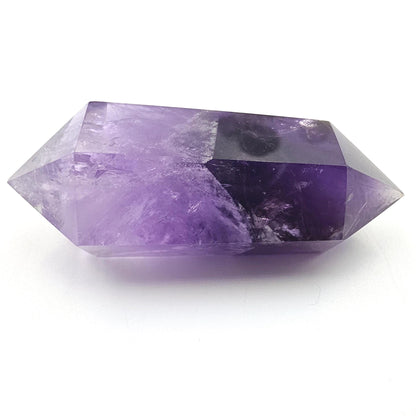 Two Tone Amethyst Double Point with Rainbows – Intuition, Calm & Spiritual Clarity Crystal, 40g