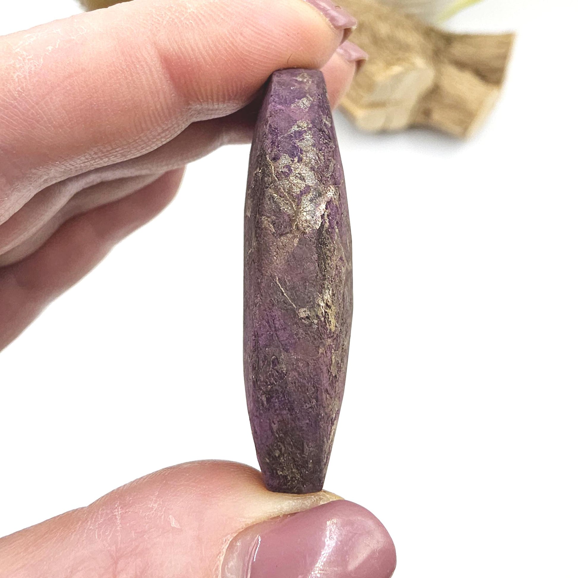 Purpurite Palm Stone – Transformation, Spiritual Insight & Empowered Energy Crystal, 40g