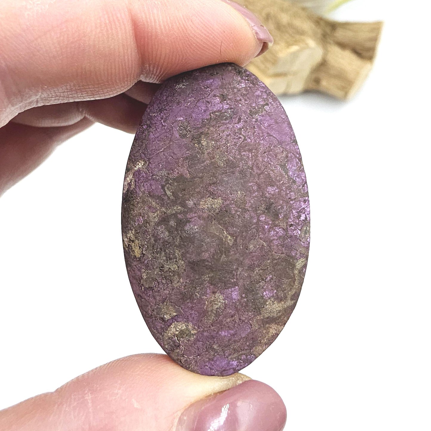 Purpurite Palm Stone – Transformation, Spiritual Insight & Empowered Energy Crystal, 40g