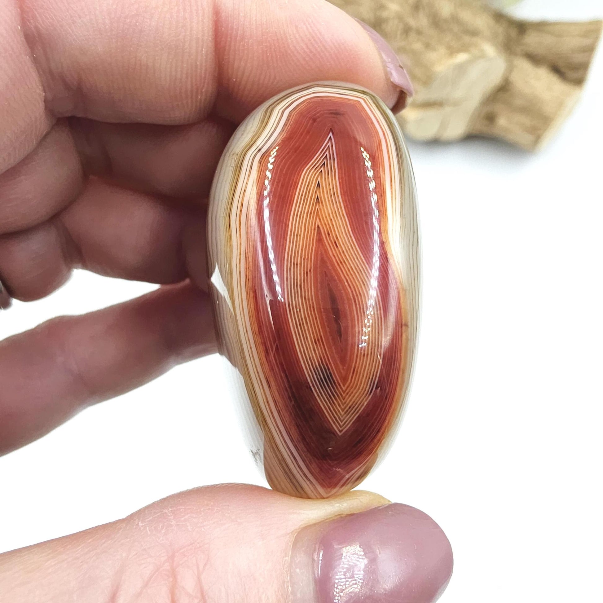 Sardonyx Palm Stone – Strength, Protection & Emotional Balance Crystal, 60g