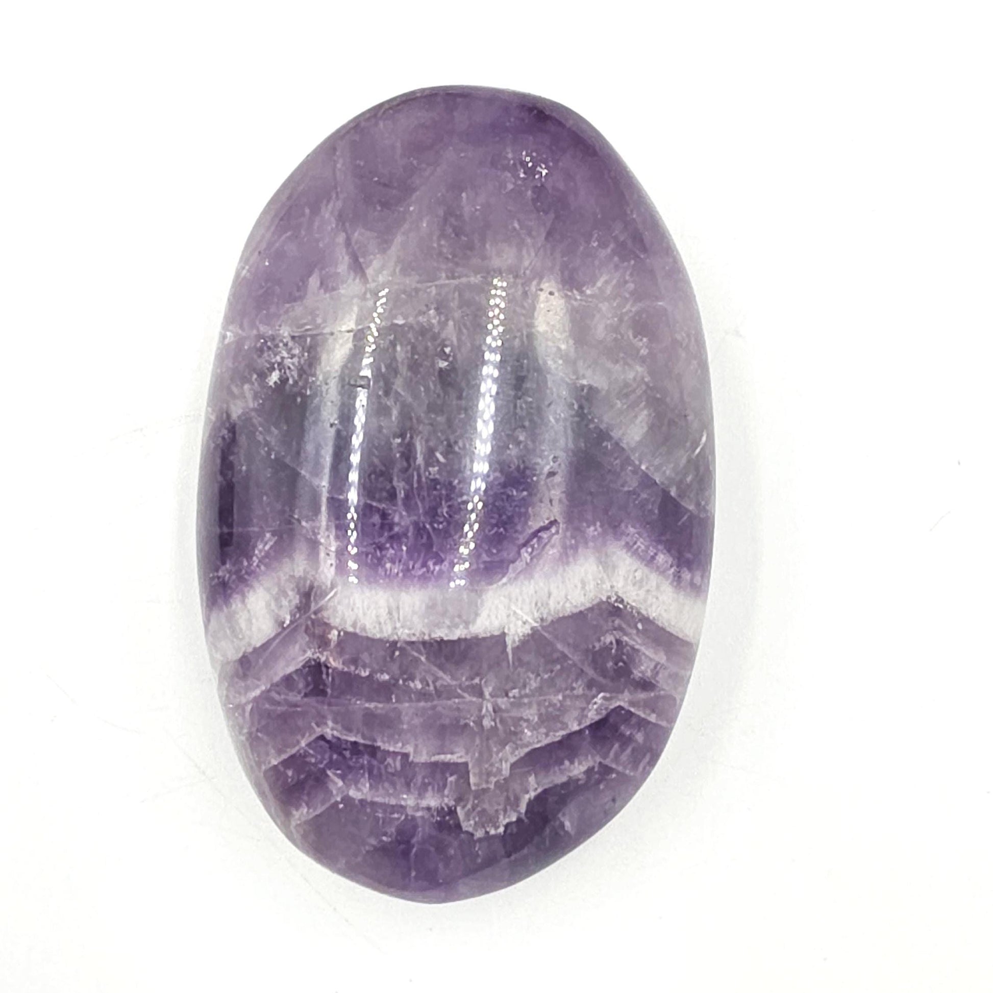Large Dream Amethyst Palm Stone - Intuition & Spiritual Protection Crystal, 165g