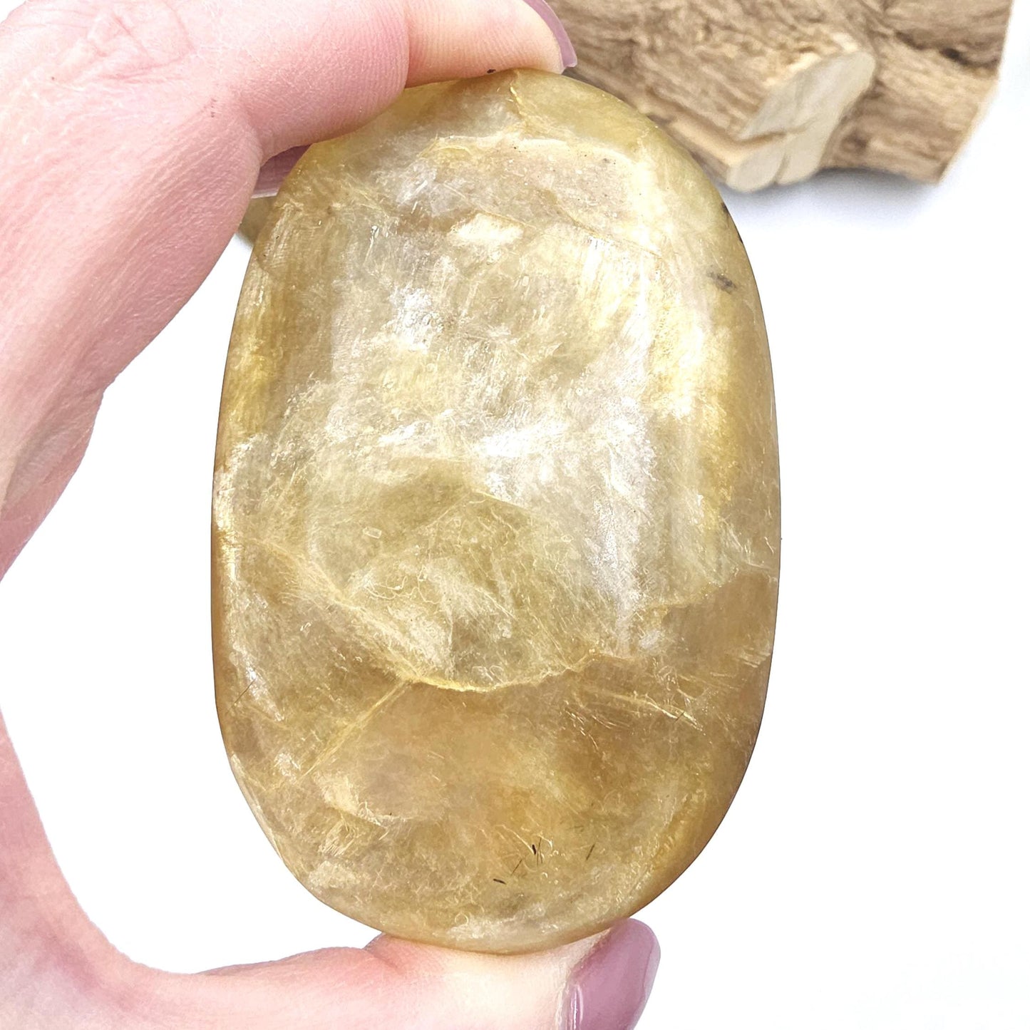 Large Golden Mica (Muscovite) Palm Stone – Confidence, Clarity & Emotional Strength Healing Crystal, 205g