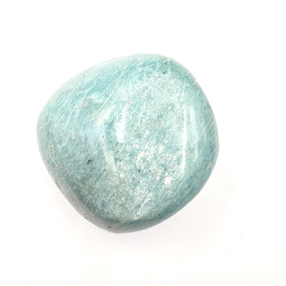 Huge Flashy Amazonite Palm Stone Freeform – Calm, Confidence & Emotional Balance Crystal, 275g